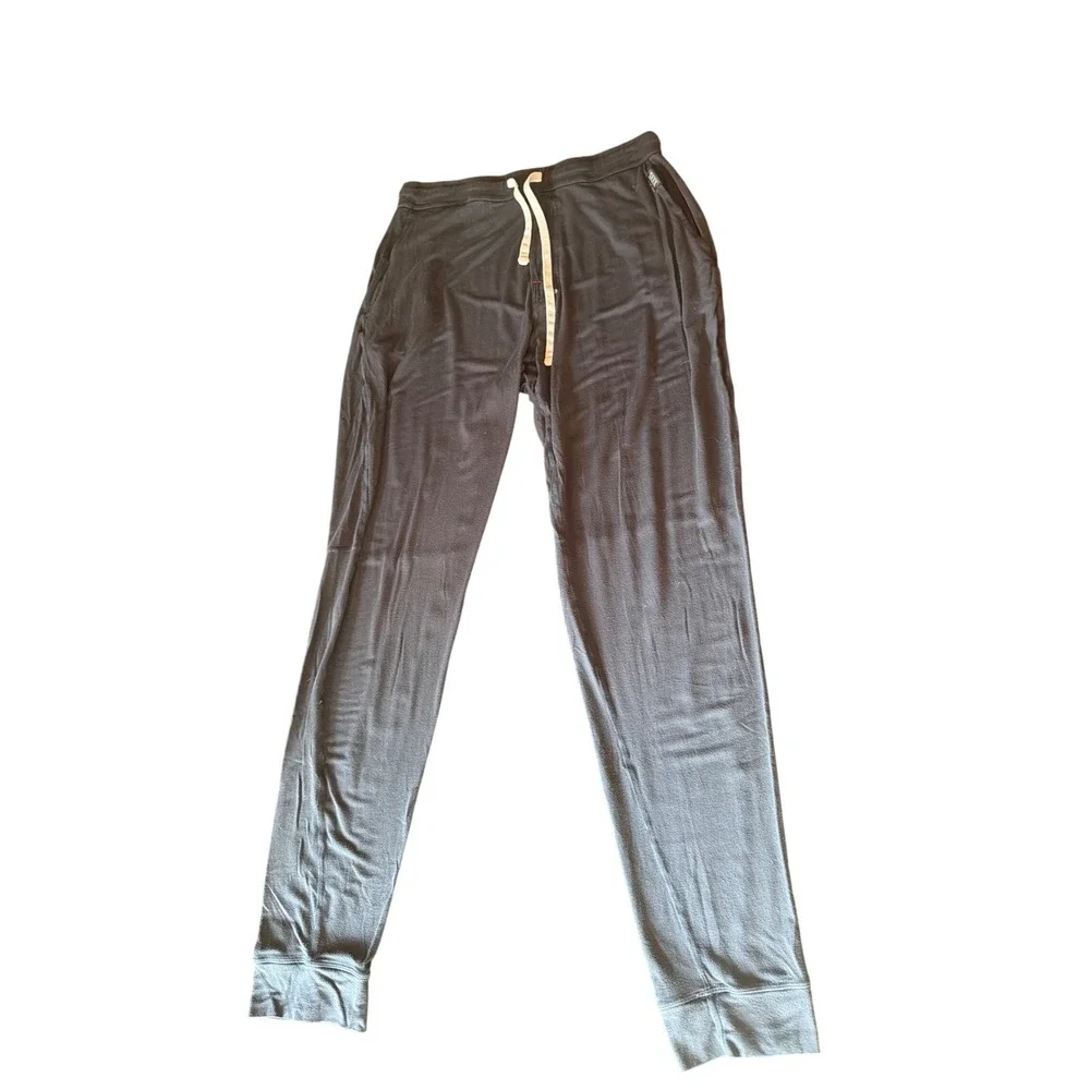 Saxx Lounge Pants Black Snooze Modal Blend Drawstring Jogger Sleepwear Mens S